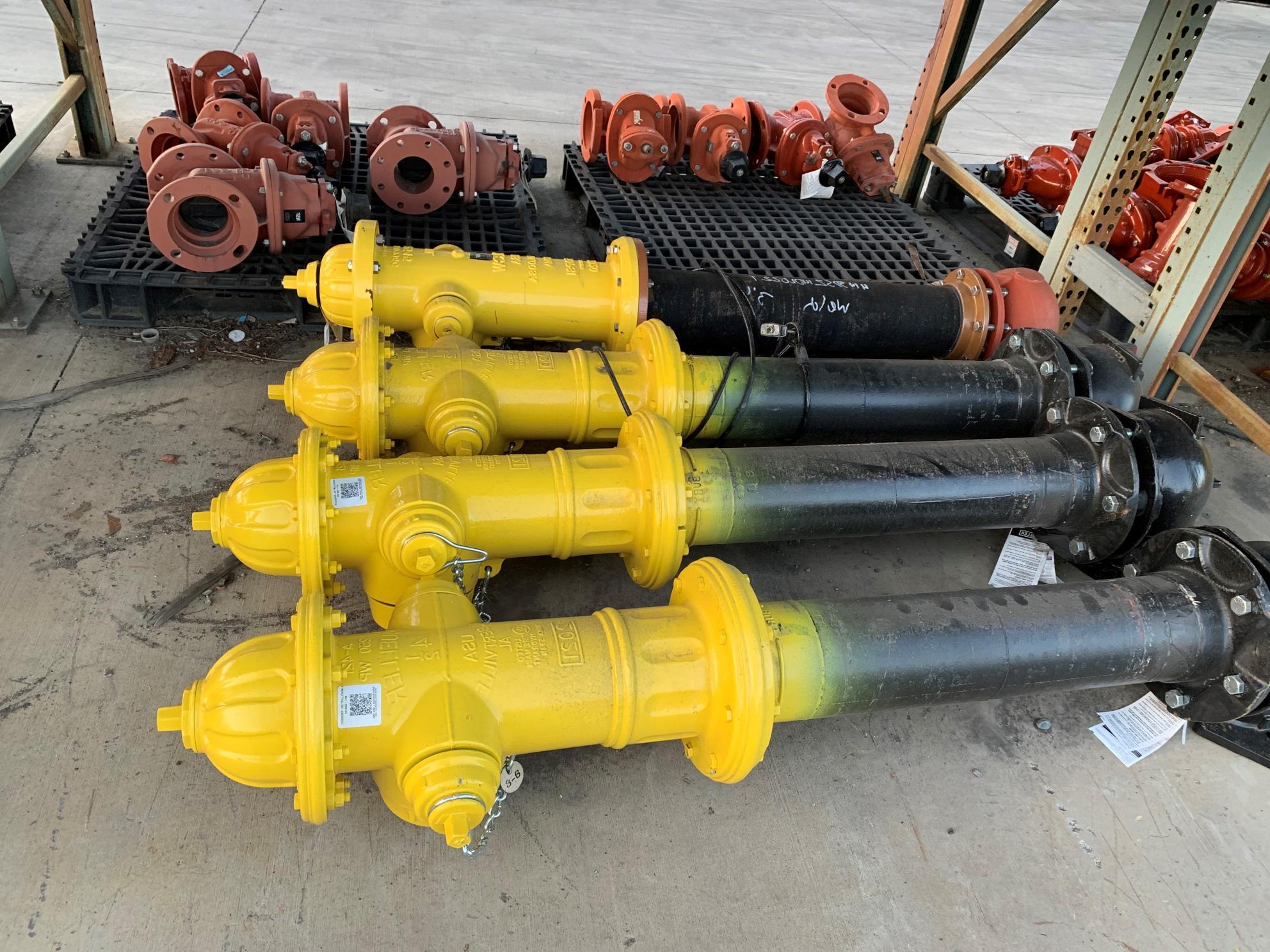 Four hydrants at Stores